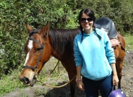 Horseback riding in Banos