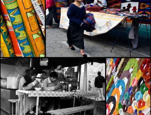 The Otavalo artisan market