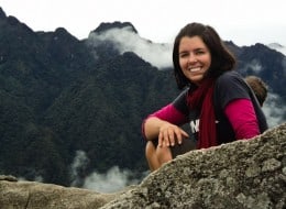 At top of Machu Picchu