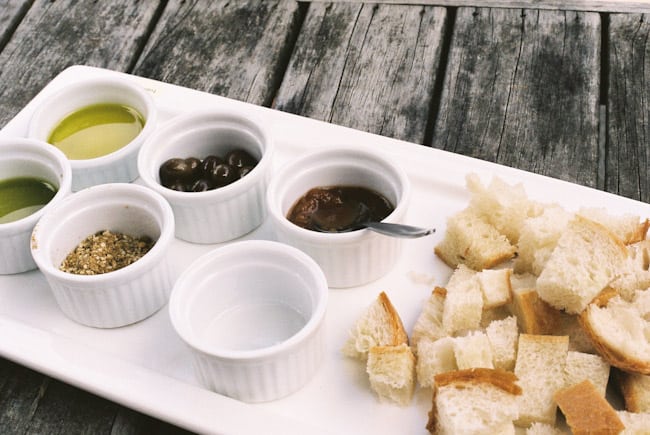 NZ olive oil olive oil tasting platter