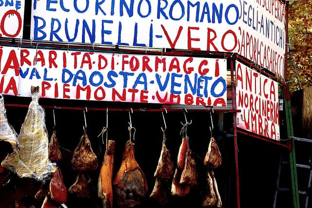 hanging meat market rome