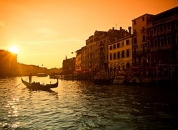 venice at sunset