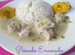 pescado encocado in coconut milk