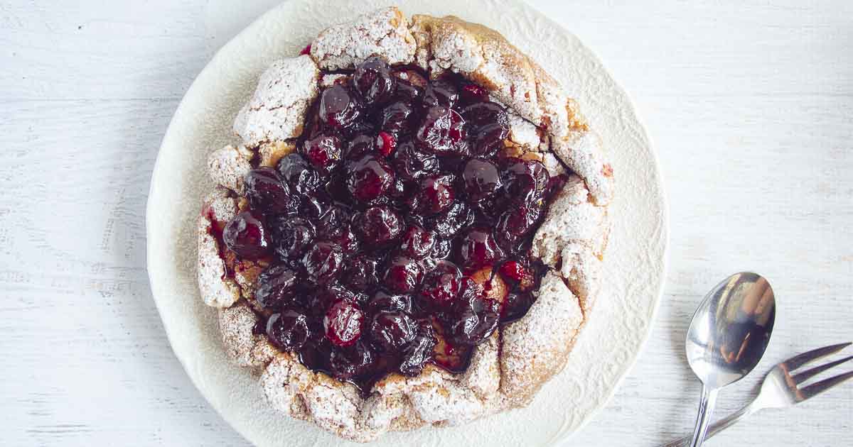 Canola Oil Cake with Sour Cherry Compote Bacon is Magic
