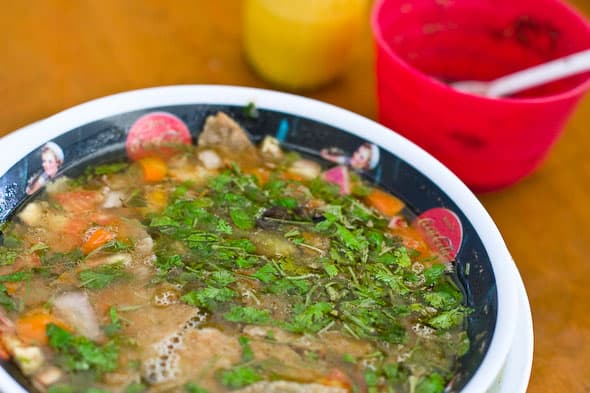 Sopa is lima aka lime soup is one of the easy Cinco de Mayo recipes we're sharing, check out the rest in this round up.
