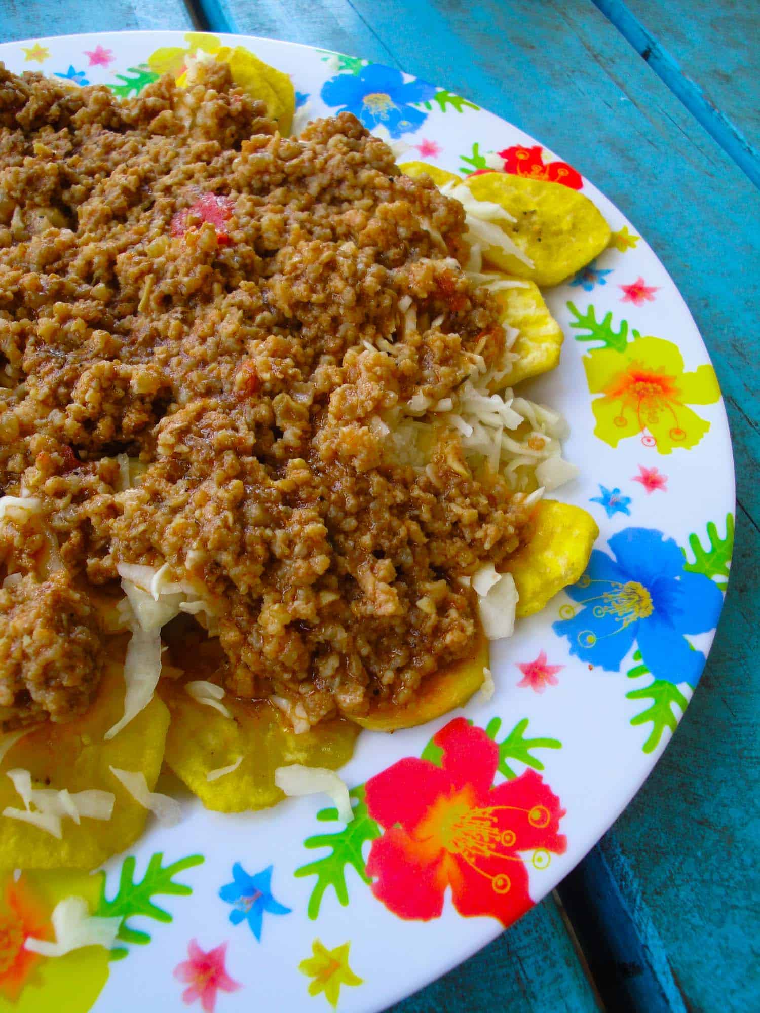 Tajadas are typical Honduran cuisine and one of the many dishes you must try in Honduras.