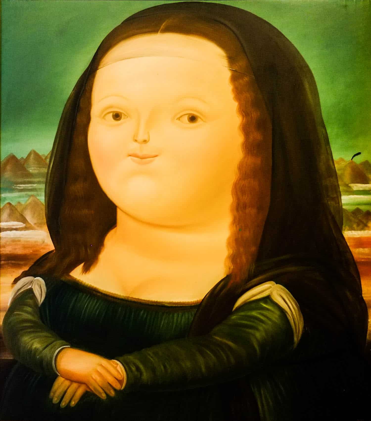 Mona Lisa at the Botero Museum in Bogota.