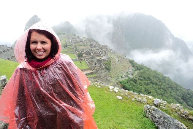 Machu Picchu in poncho