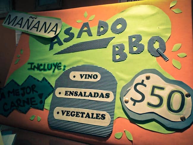 asado sign