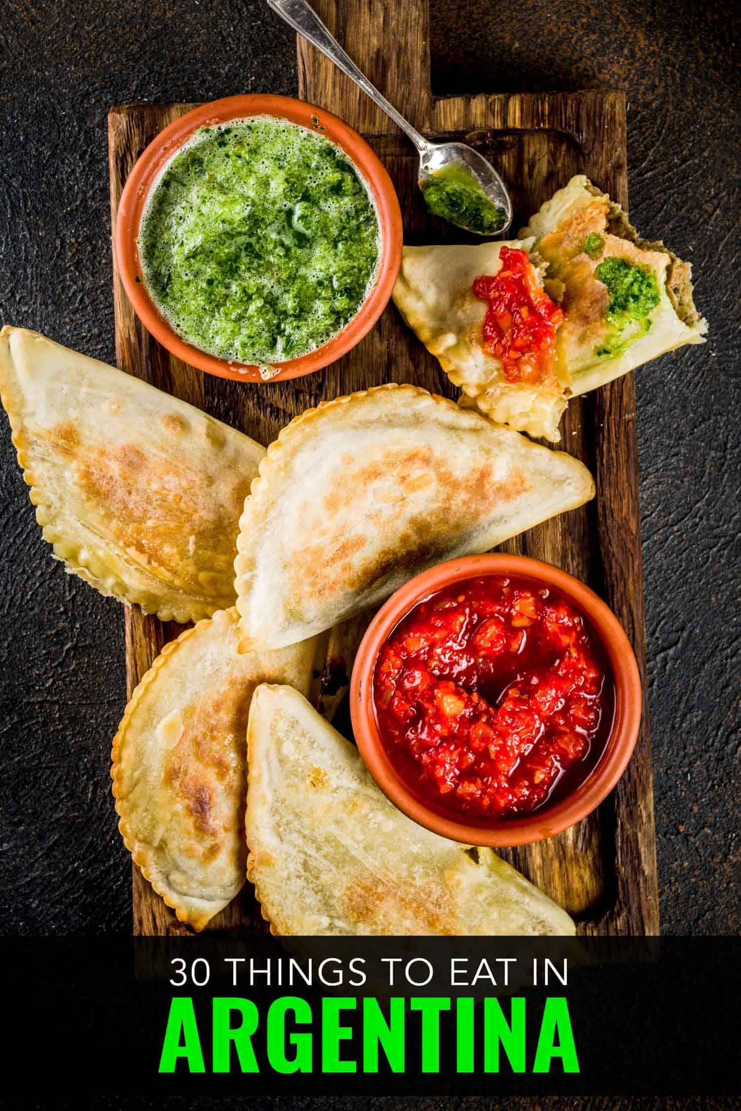 Argentinian empanadas with dipping sauce