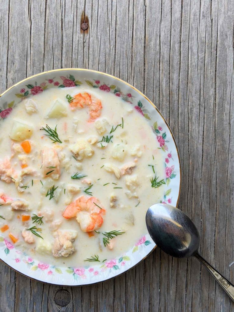 Nova Scotia Seafood Chowder in 20 Minutes Bacon is Magic