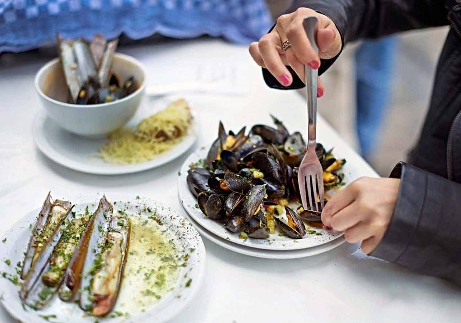 La Mer du Nord (known as De Noordzee) seafood is often recommended for where to eat in Brussels.