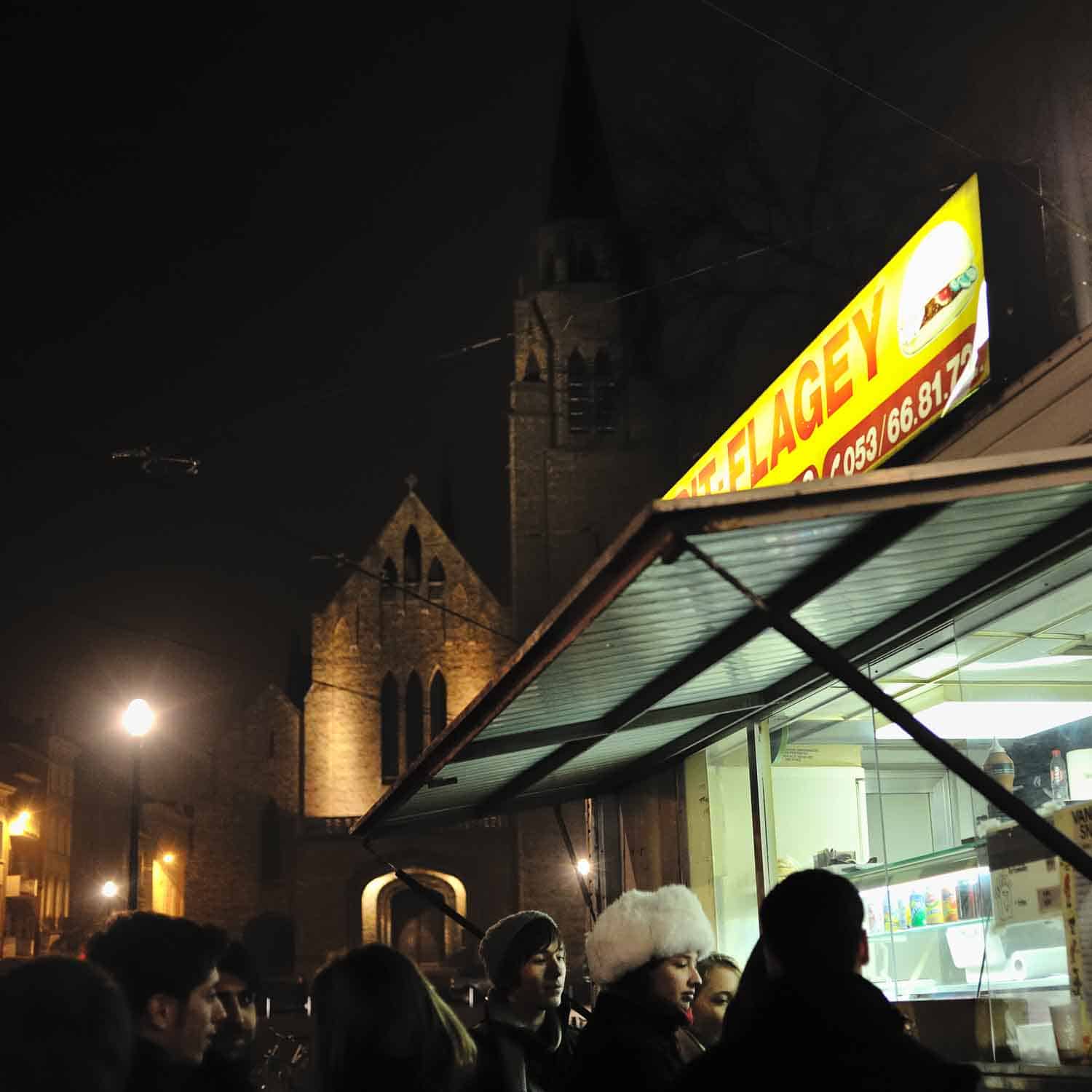  Frit Flagey's is popular for fries in Brussels.