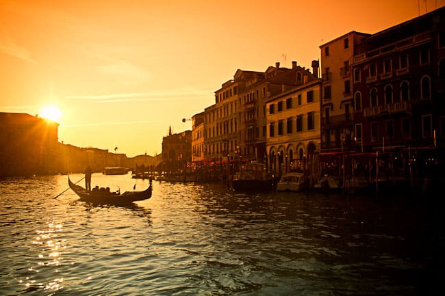 venice at sunset