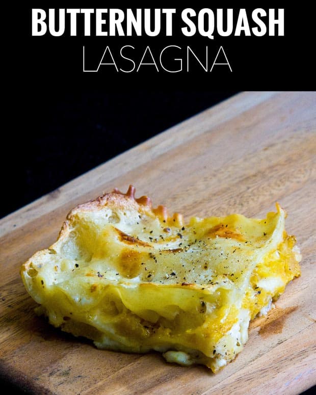 Popular pasta dishes: Vegetarian lasagna made with butternut squash and is so easy to make. I love this recipe for easy dinner parties.