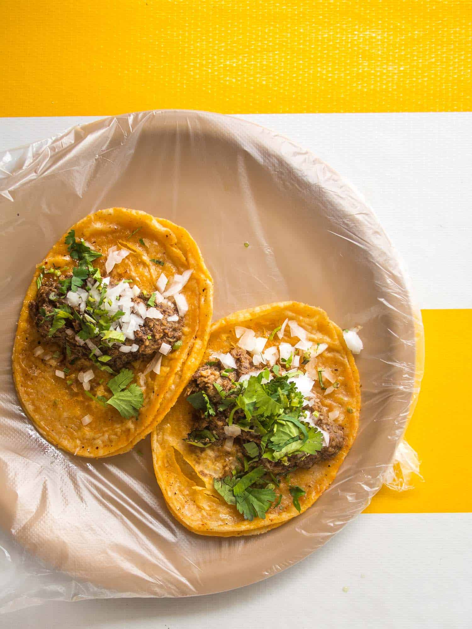 Birria tacos at a popular restaurant in Playa del Carmen