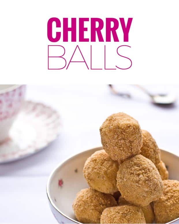 My grandmother made this cherry balls recipe every Christmas. The cherries are combined with coconut and graham crumb. These easy treats can be frozen.