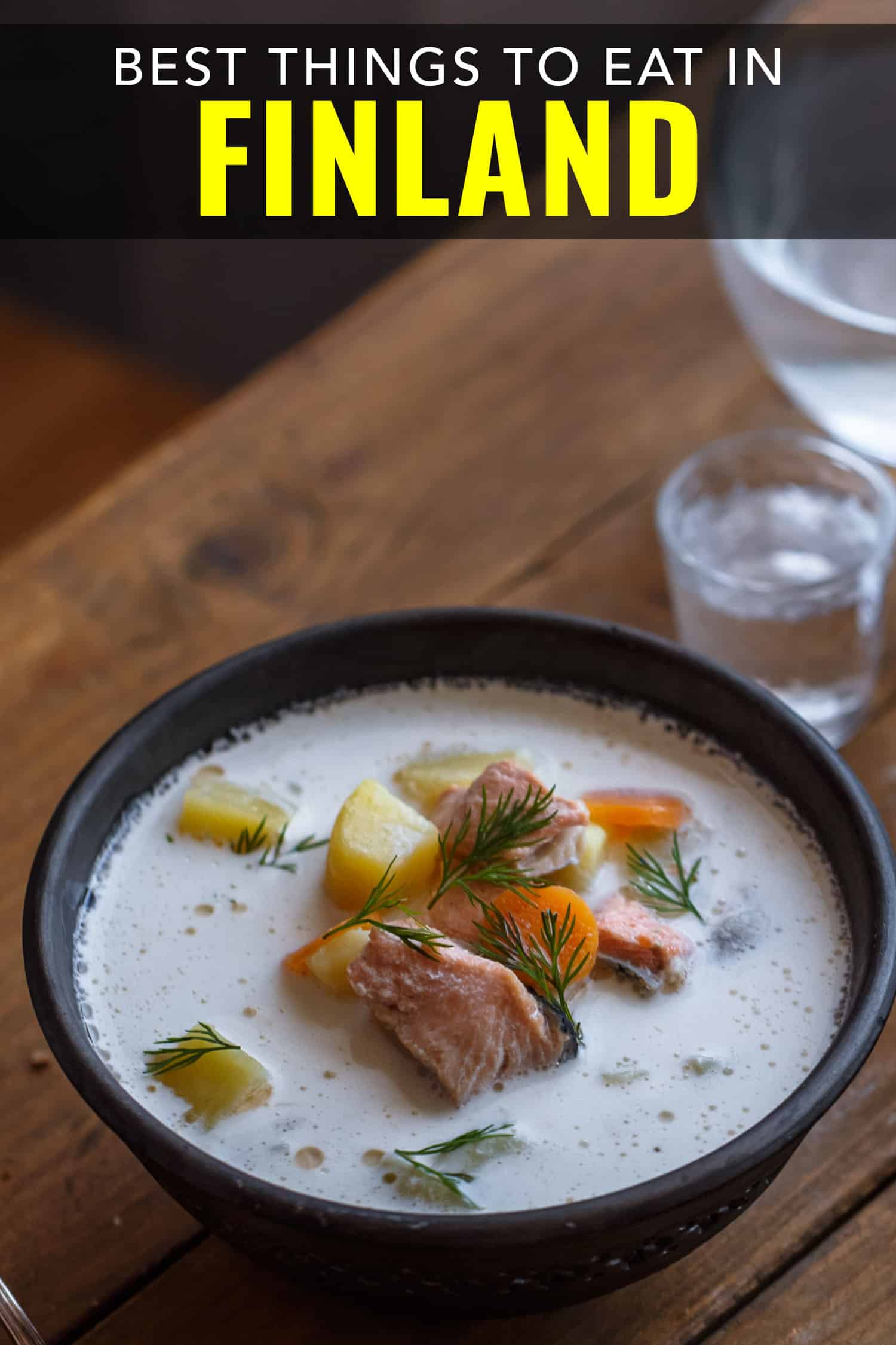 Rye bread with rosemary on a wooden board, one of the best food in Finland.