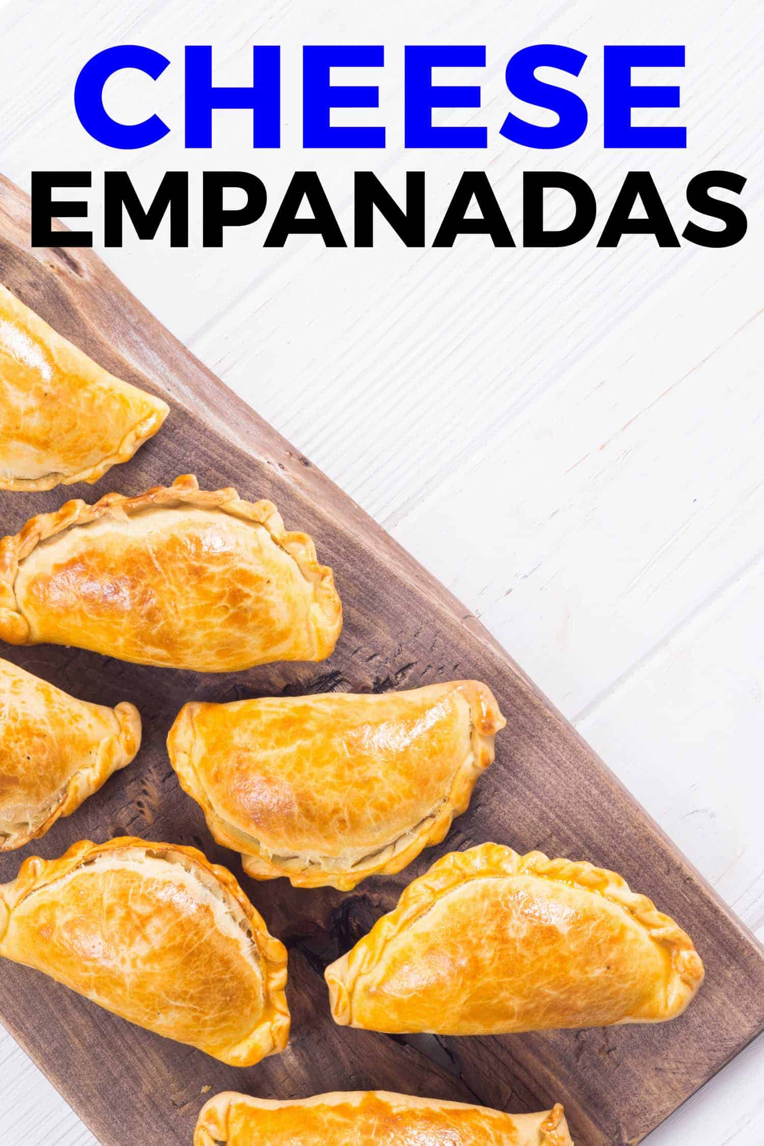 Empanadas with cheese on a rustic background