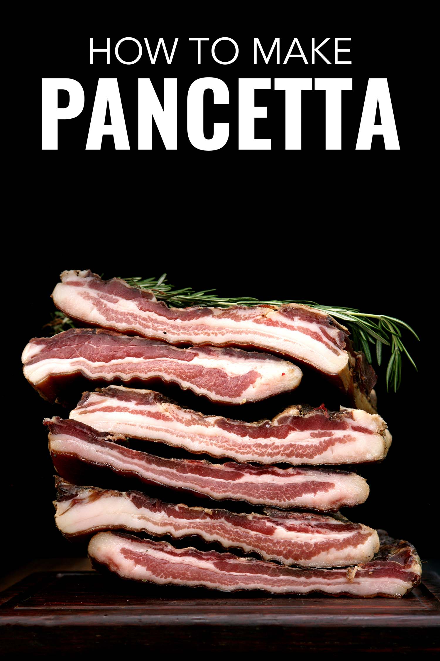 Stack of pancetta