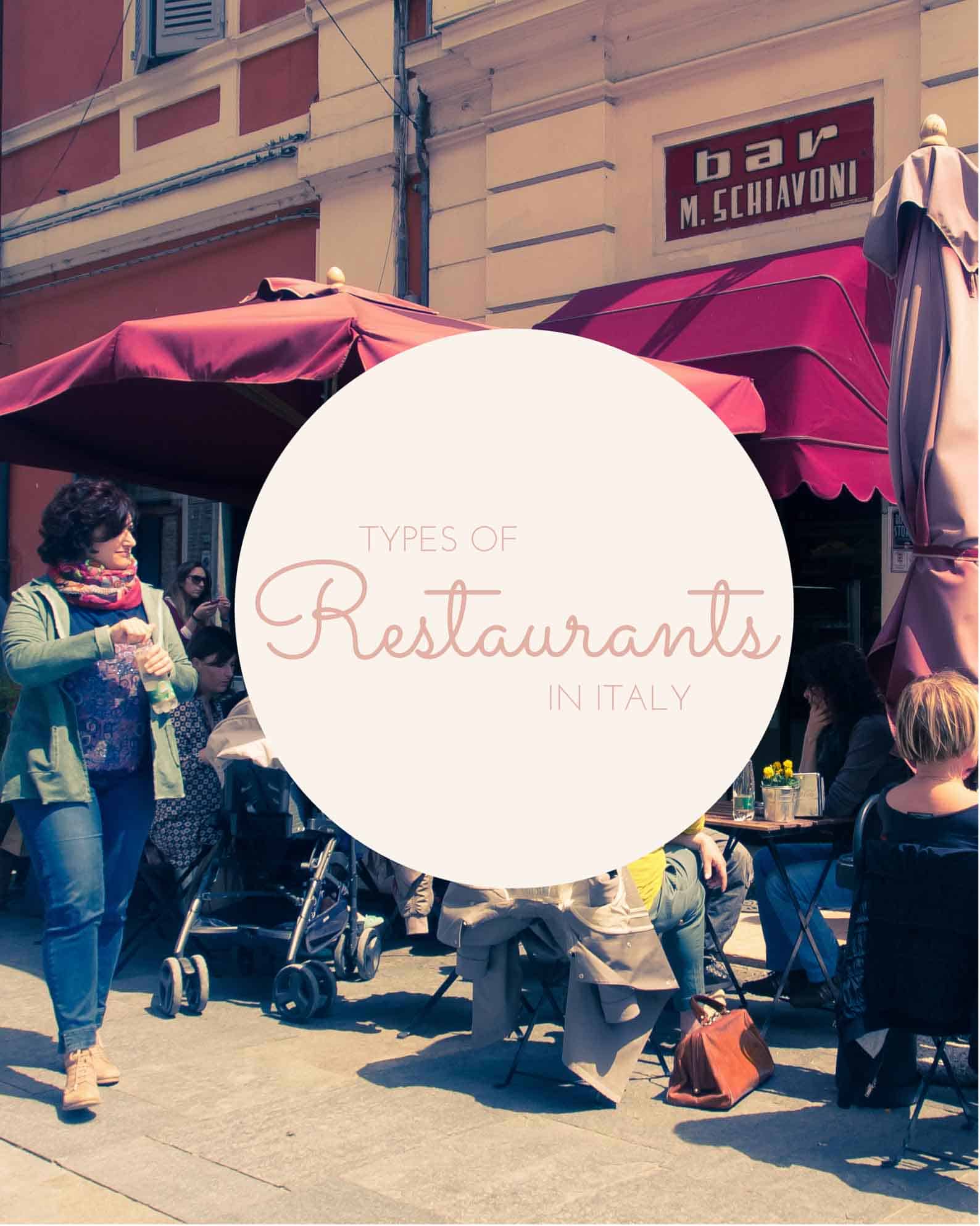 Restaurants in Modena may be called Enoteca, Osteria, Bar, Cafe, Ristorante. So many confusing names for restaurants in Italy! This post explains what they all mean, and which ones are the most expensive.
