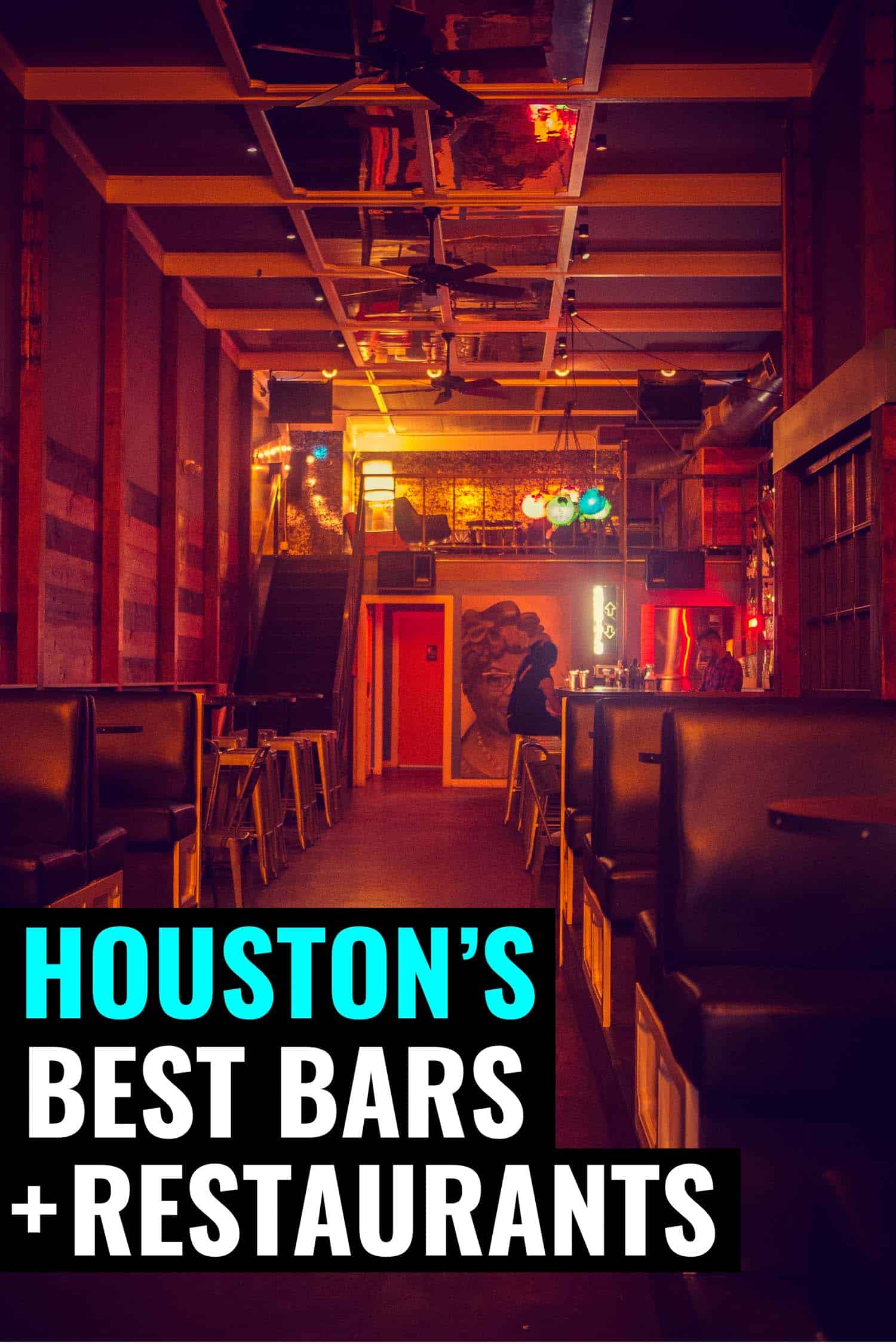 Interior of one of the most popular bars in Houston.