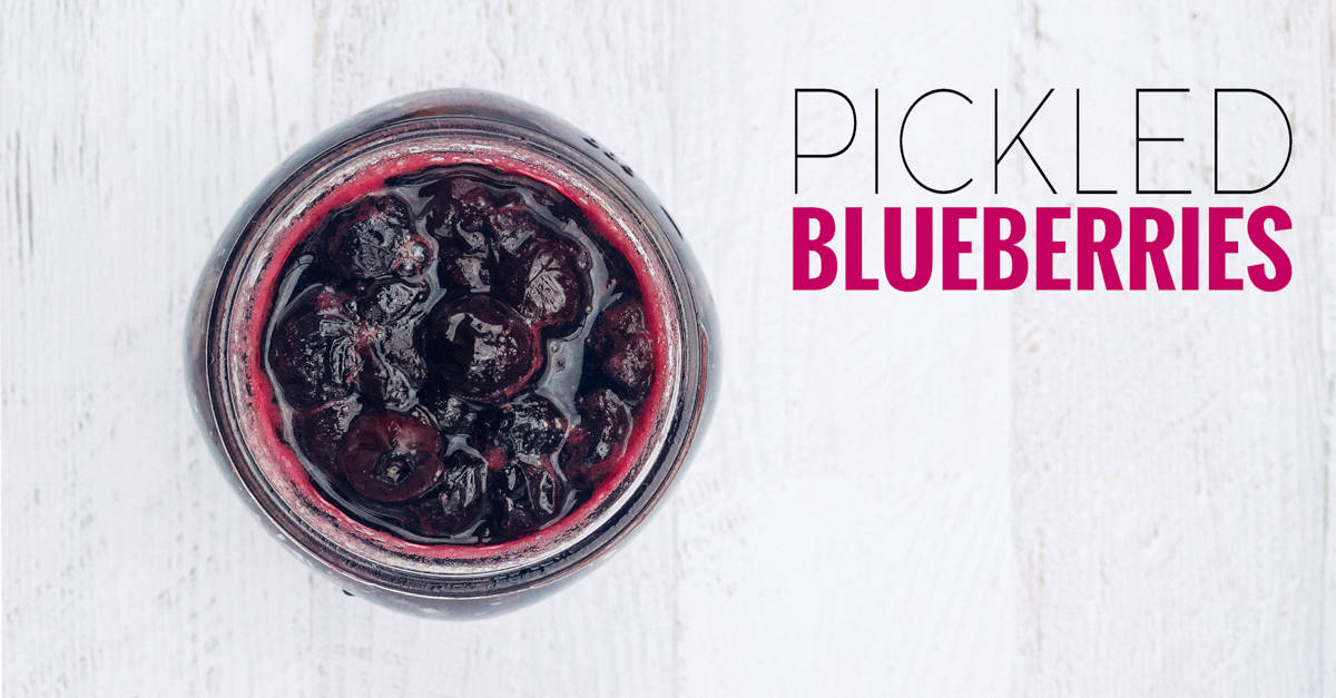 Love blueberry recipes? Here's an easy pickled blueberry recipe to impress your friends.