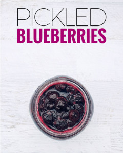 10 Minute Pickled Blueberries - Easy Fridge Pickle Recipe