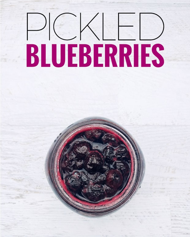 Love blueberry recipes? Here's an easy pickled blueberry recipe to impress your friends.