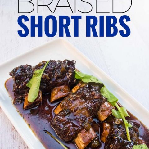 This braised short ribs recipe is an easy to make French classic.