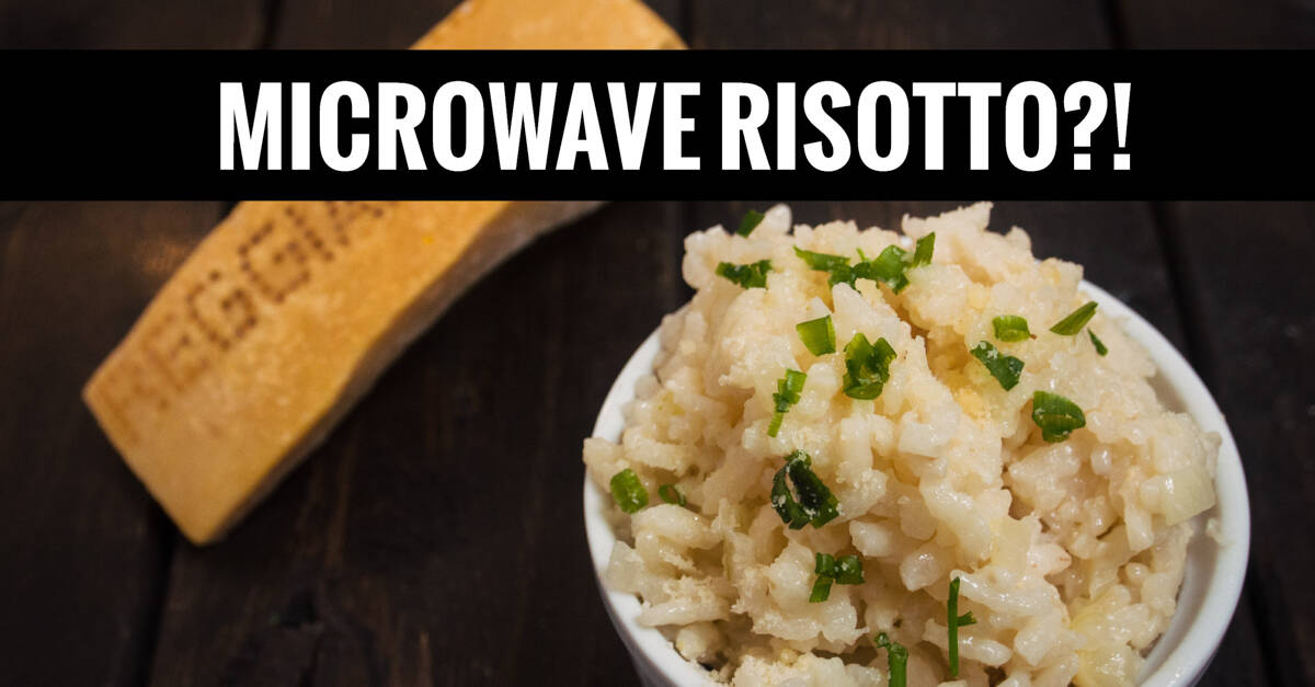 Unbelievable Microwave Risotto - Bacon is Magic
