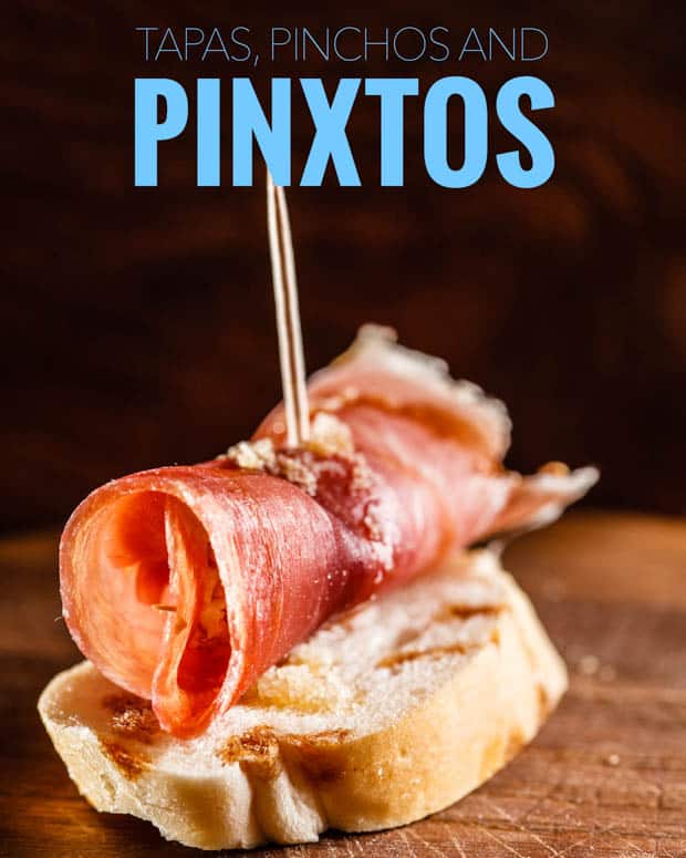 Tapas, pintxos and pinchos. Confused by the difference in these three plates in Spain? Here's an easy explanation including what's free and what you must pay for.