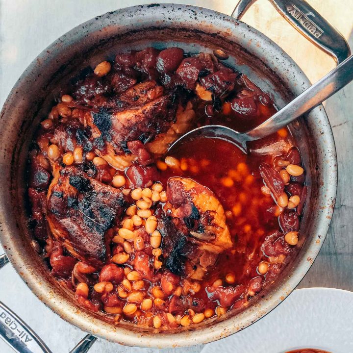 Cassoulet in a pan