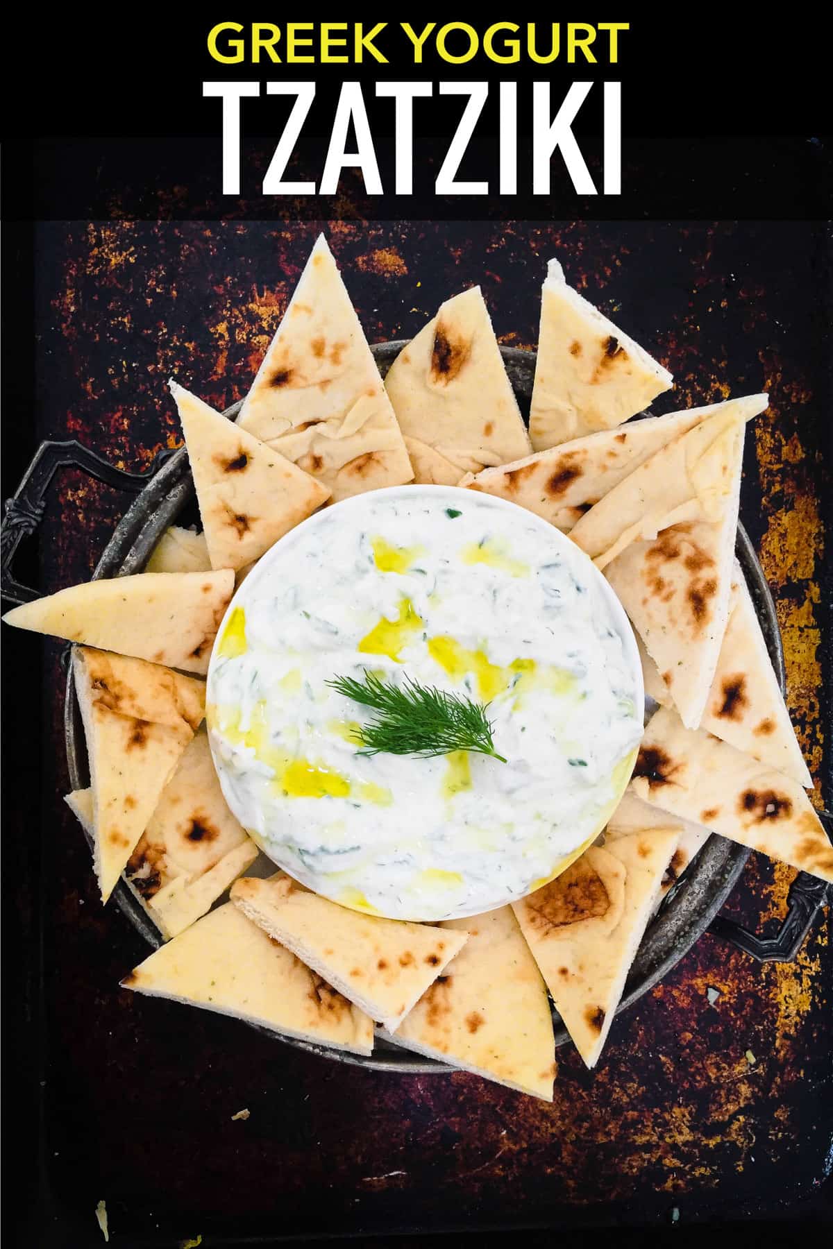 This healthy greek tzatziki recipe using greek yogurt is so easy to make you'll wonder why you ever bought it premade.