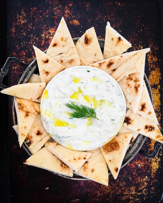 greek tzatziki recipe This healthy greek tzatziki recipe using greek yogurt is so easy to make you'll wonder why you ever bought it premade.