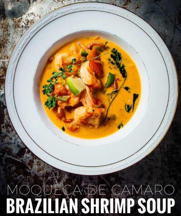 moqueca de camarao brazilian shrimp soup Brazilian shrimp soup is known as moqueca de camarao and is a one-pot dish that can made in less than 20 minutes.