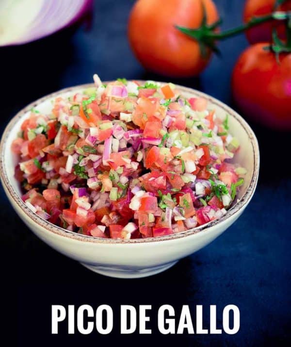 pico-de-gallo Many people mistake pico de gallo as salsa but while they may have the same ingredients they can be very different.