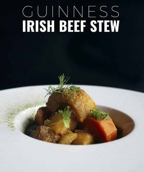 Guinness irish beef stew This Guinness Irish beef stew is the ultimate comfort food. So easy to make in one pot and the kind of food you want on a cold day.