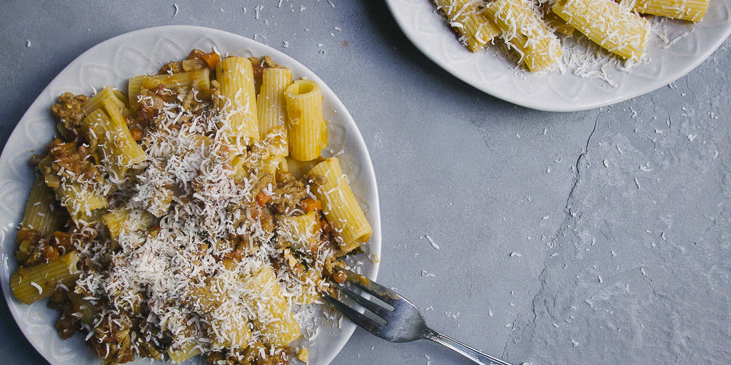 This easy rigatoni bolognese recipe is perfect for a weeknight meal and freezes beautifully.