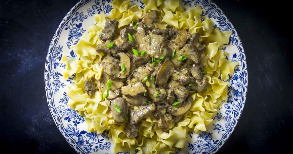 This recipe for Instant Pot beef stroganoff is an easy weeknight meal. Forget recipes with canned mushroom soup, this one is easy with real ingredients.