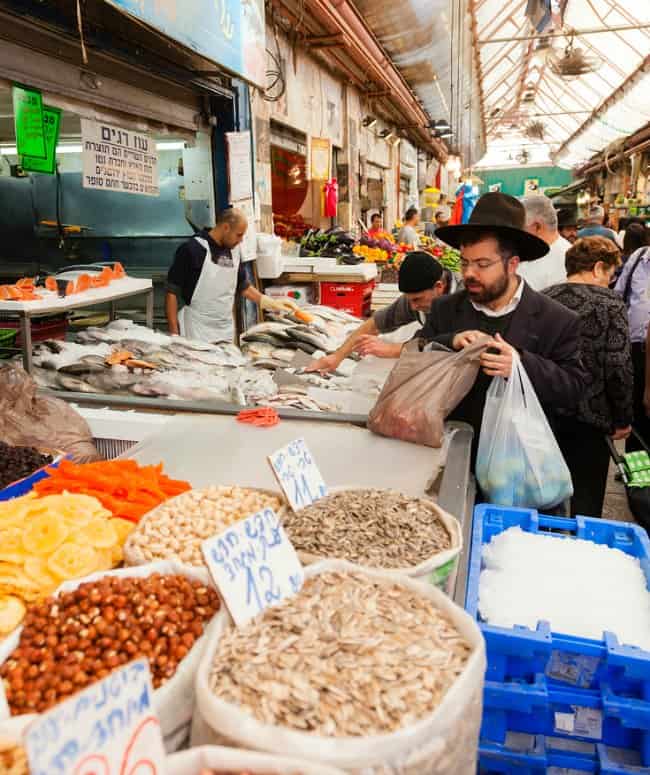 Jerusalem food is one of the best parts of visiting the city including Mahane Yehuda - famous market in Jerusalem.
