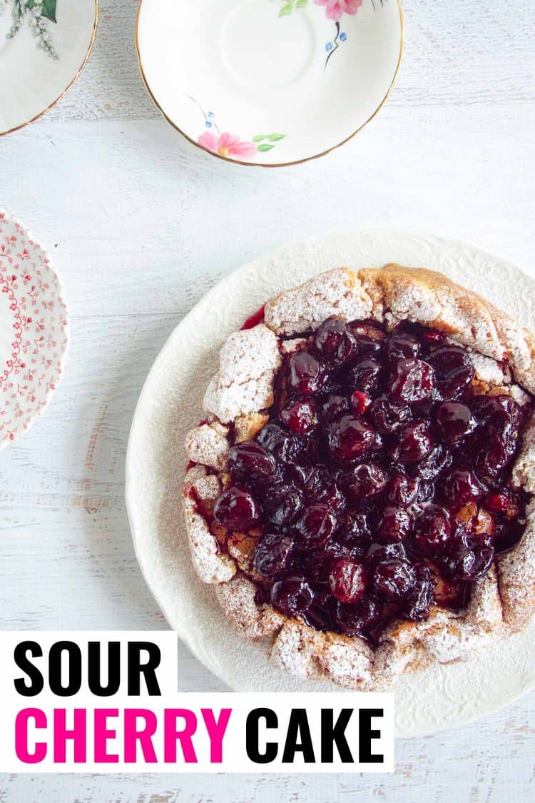 Canola Oil Cake with Sour Cherry Compote Bacon is Magic