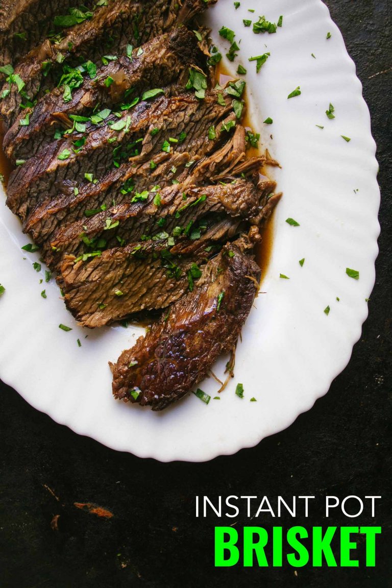 Instant Pot Braised Brisket with Red Wine Bacon is Magic