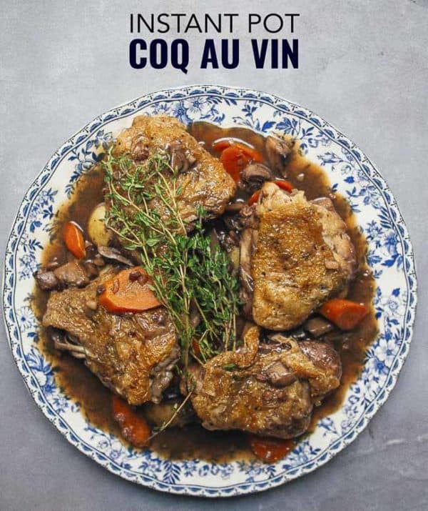 instant pot coq au vin Instant Pot coq au vin is so easy to make and is a perfect weeknight meal.