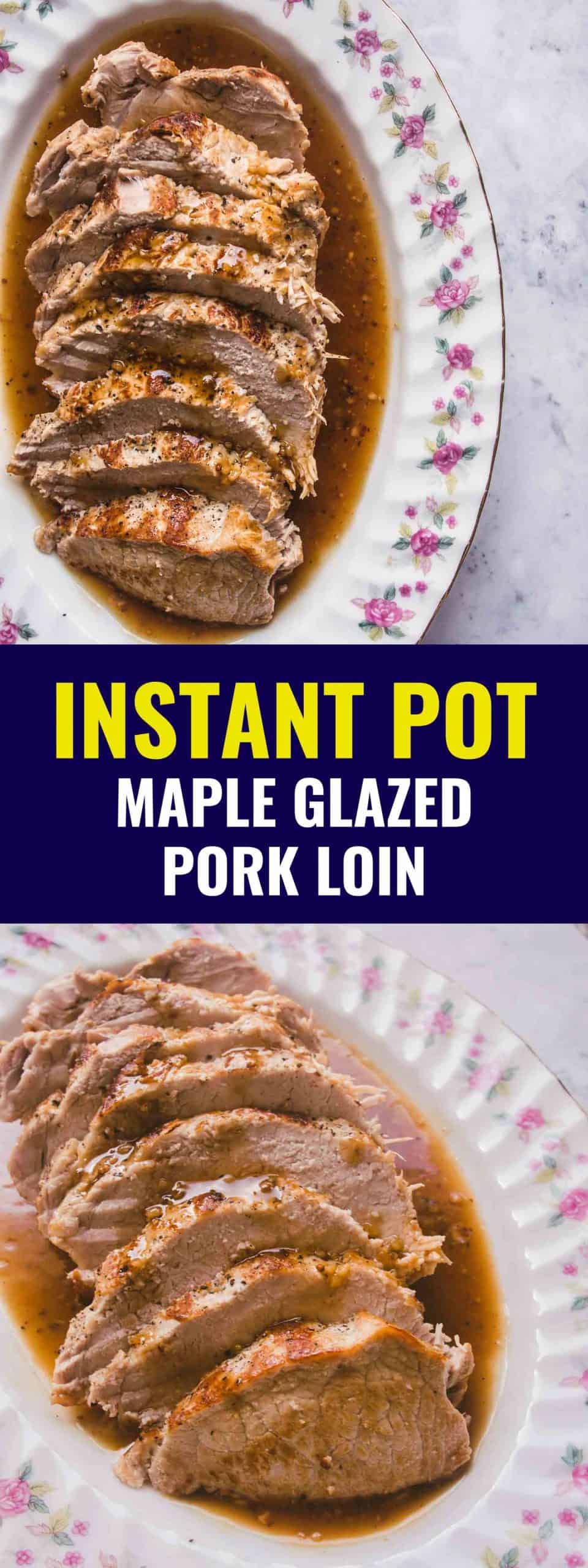 Instant Pot Maple Glazed Pork Loin Bacon is Magic