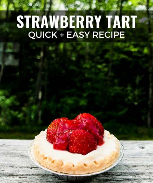 strawberry tart recipe This strawberry tart recipe is so quick and easy, it's perfect for people who hate to bake or can't stand the summer heat in the kitchen.