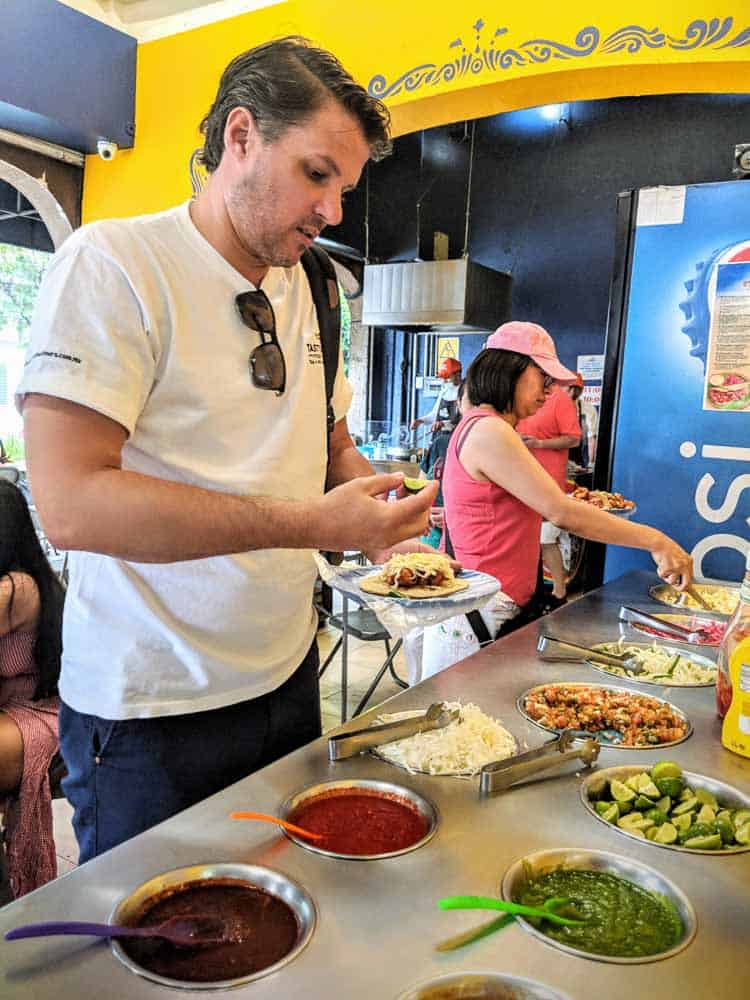 El Pescadito in La Condesa Mexico City is one of the best places for seafood tacos.