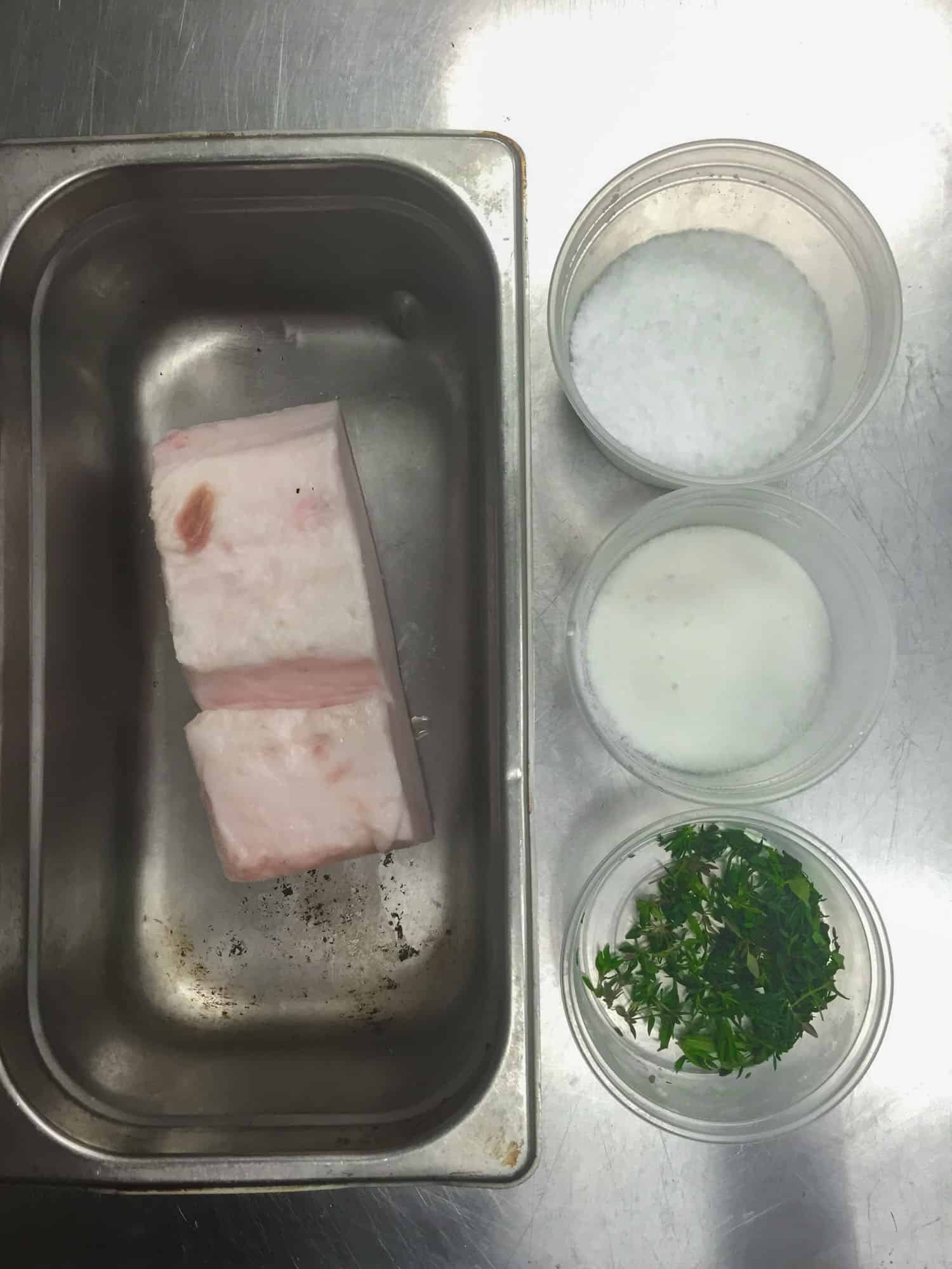 ingredients for lardo recipe