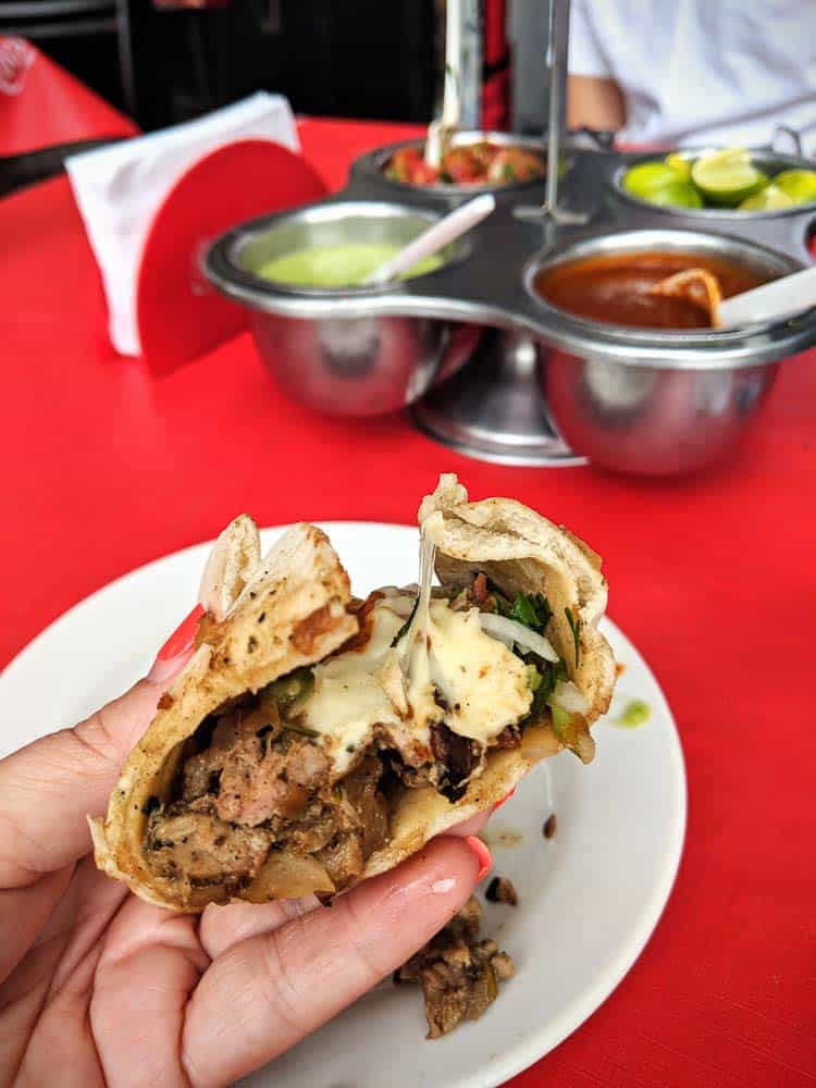 Tacos El Greco in La Condesa Mexico City is one of the best places for lebanese style tacos.
