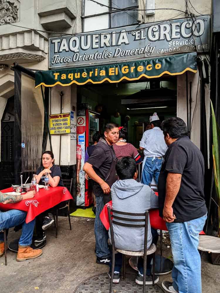 Tacos El Greco in La Condesa Mexico City is one of the best places for lebanese style tacos.